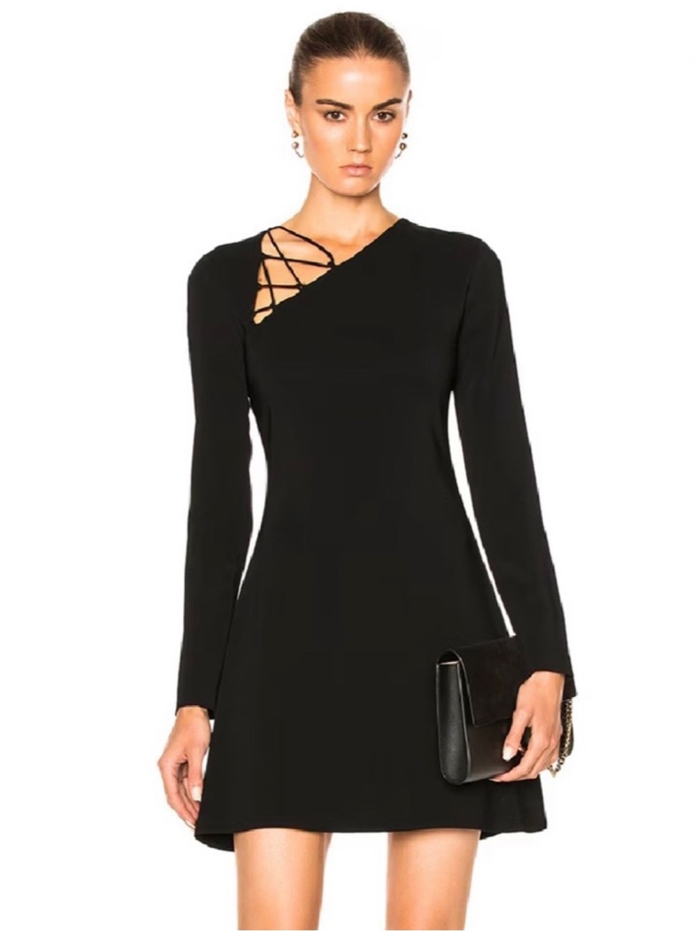 CUSHNIE ET OCHS REVOLVE BLACK MINI DRESS